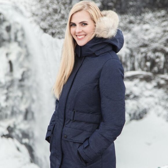 Triple FAT Goose Astraea down parka womens 2XL navy - Picture 8 of 8